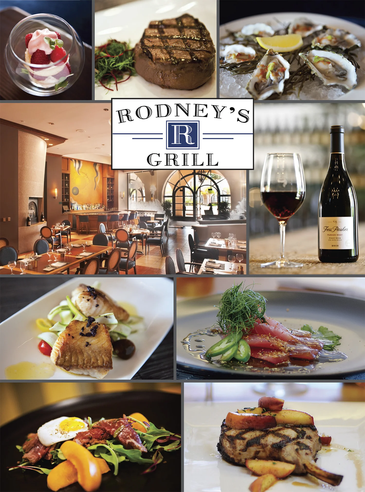 Photogrpahed & Designed Rodney's Bar & Grill interiors and food items for 2016 Advertisement. 