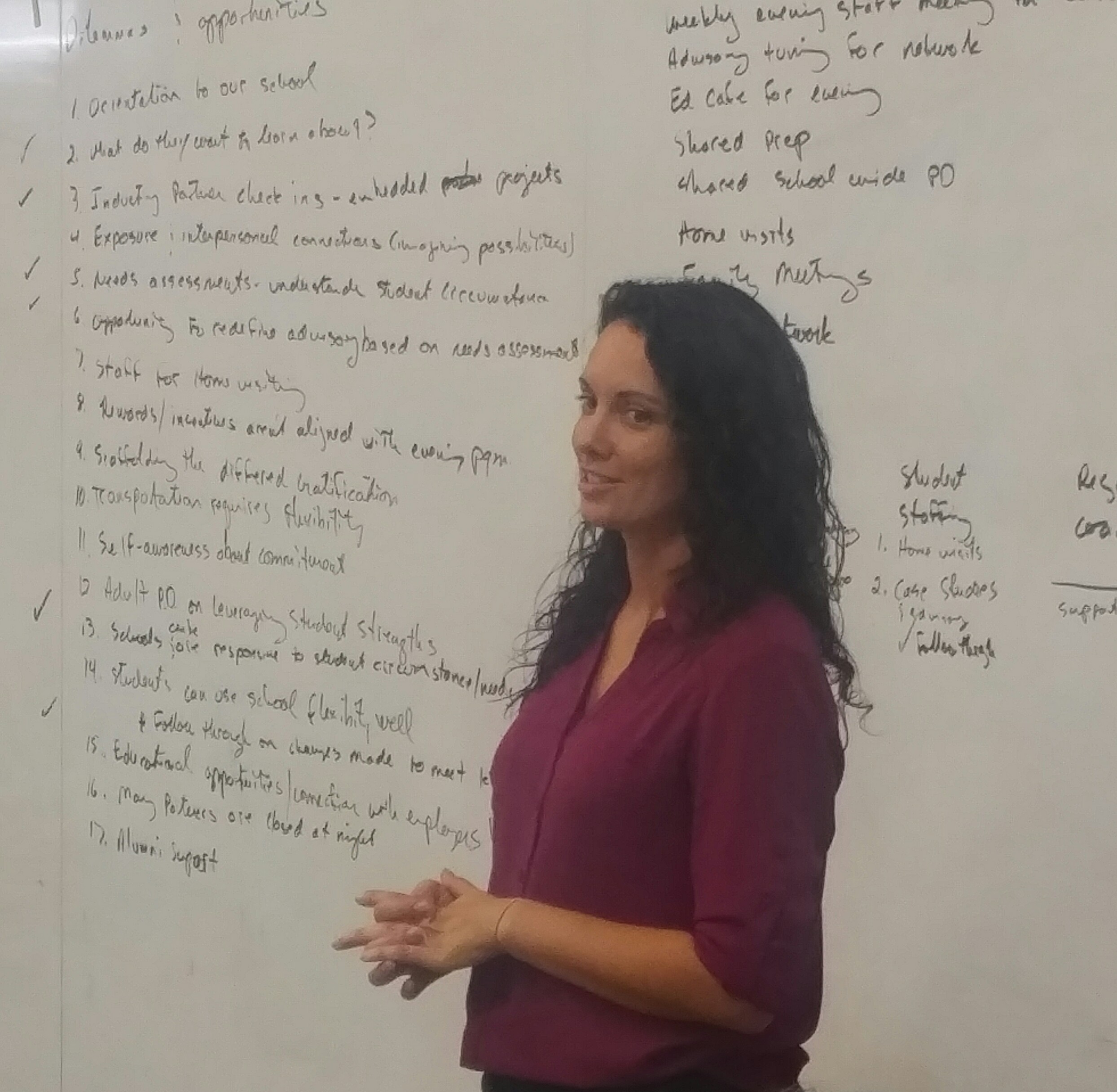 Rachel White presenting Re-Engagement Research 