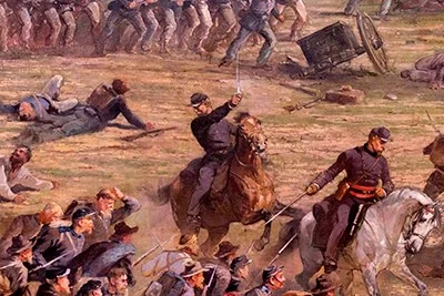 Detail of the cyclorama from National Park Service