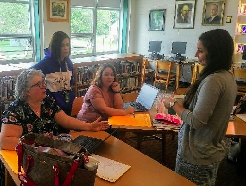 Dr. Katrina Kennett with Pembroke educators