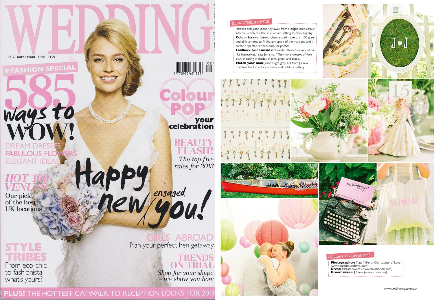 weddings magazine from united kingdom feature.