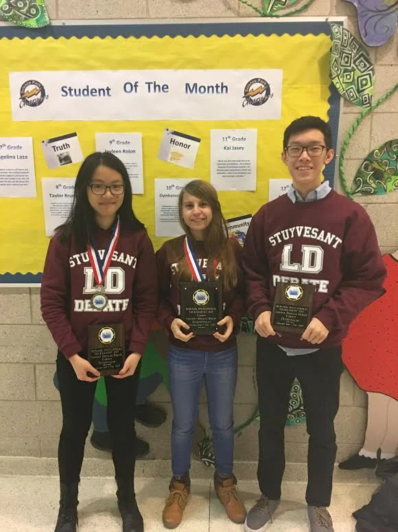Our Lincoln Douglas team at the Newark Invitational!