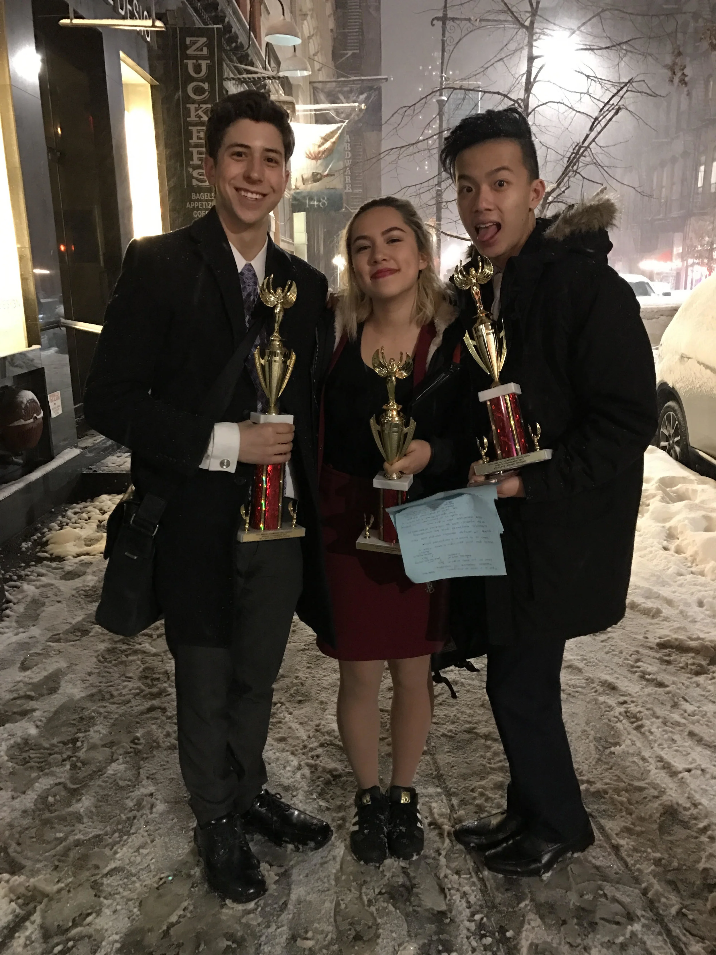 Chaminade in the snow (1/7/2017)