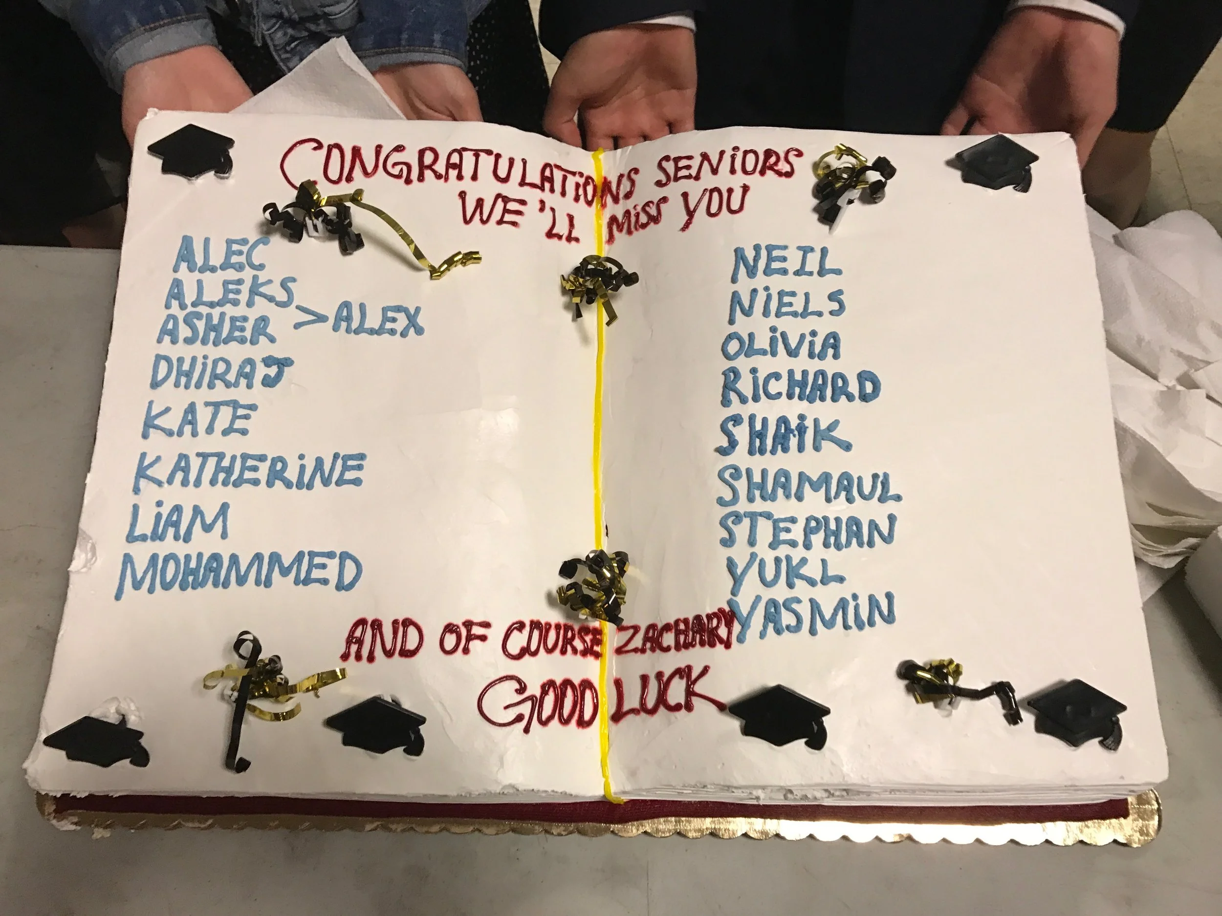 2017 Speech & Debate Senior Cake! 