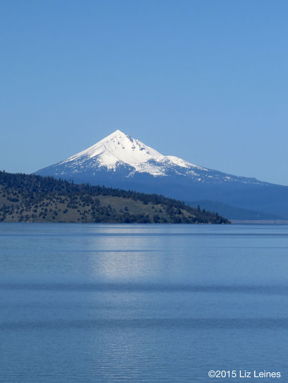 Looking across Klamath Lake to Mt. McLoughlin