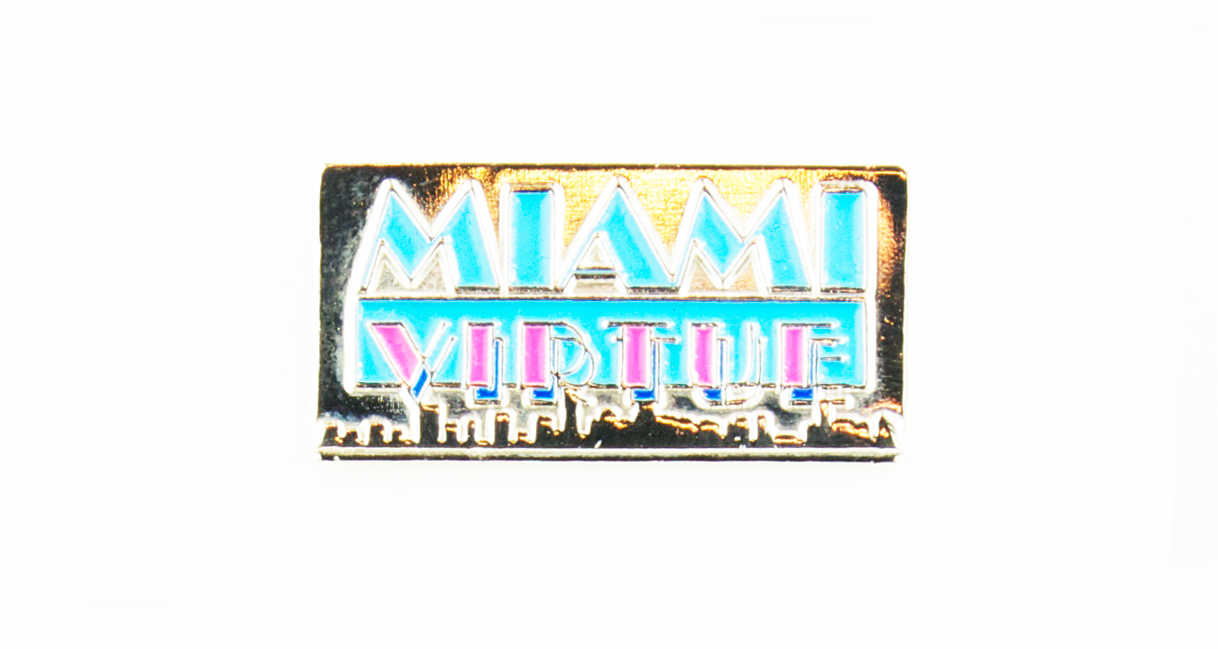 Miami Virtue Pin, Silver