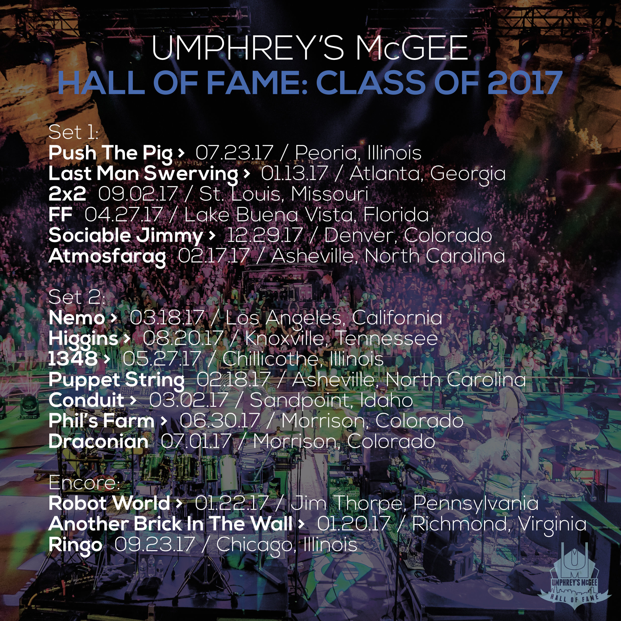 Umphrey's McGee Hall of Fame: Class of 2017 Social Square