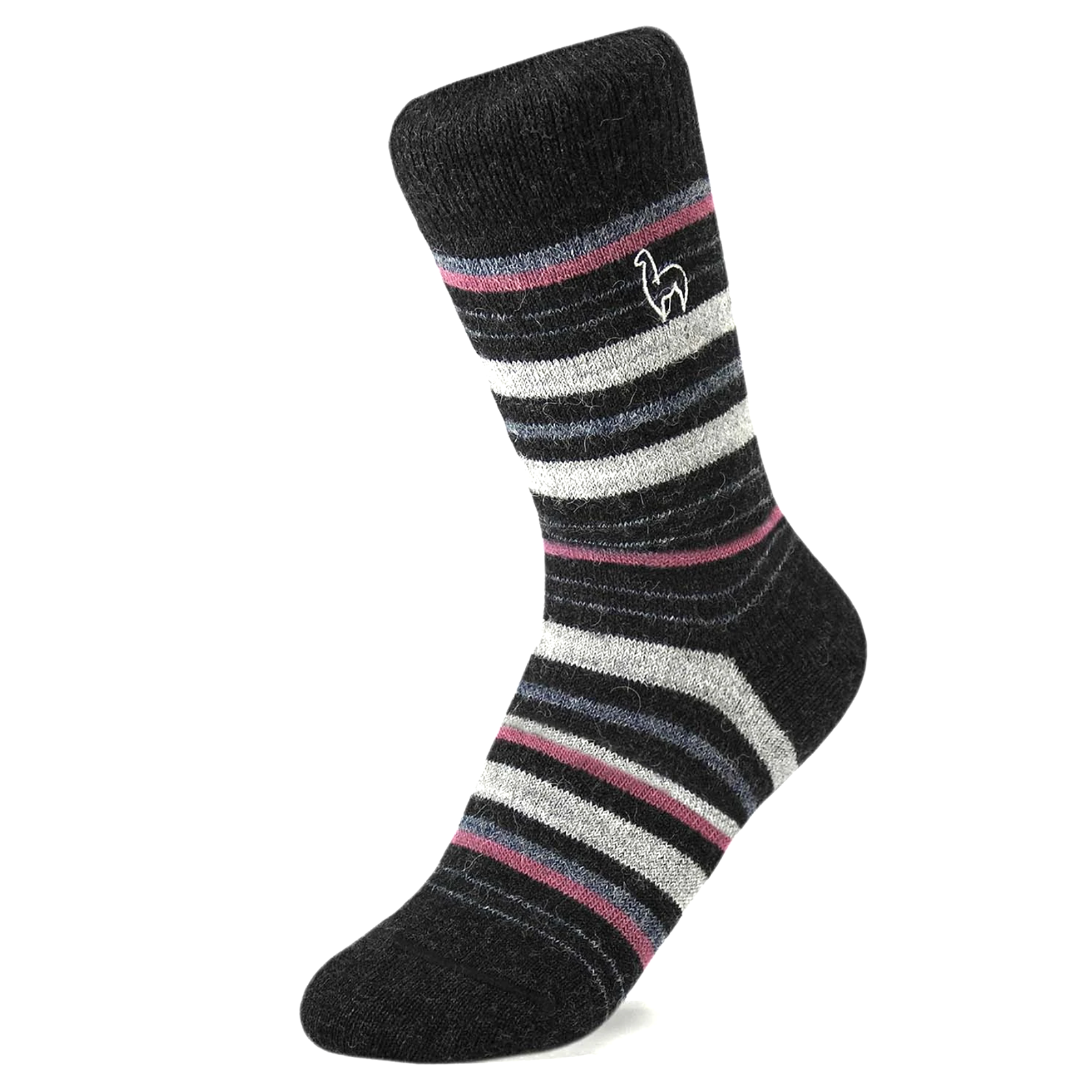 Alpaca Socks - Stripe - Mauve.png