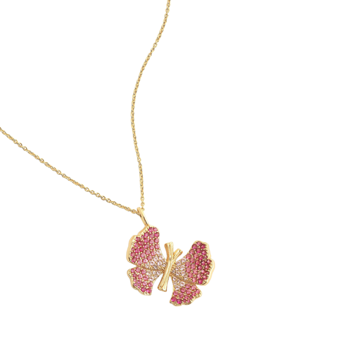 anabel aram butterfly pave necklace
