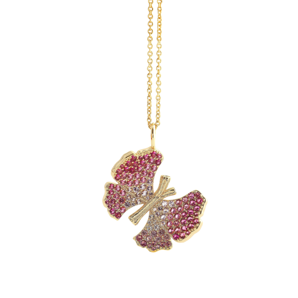 anabel aram butterfly pave necklace