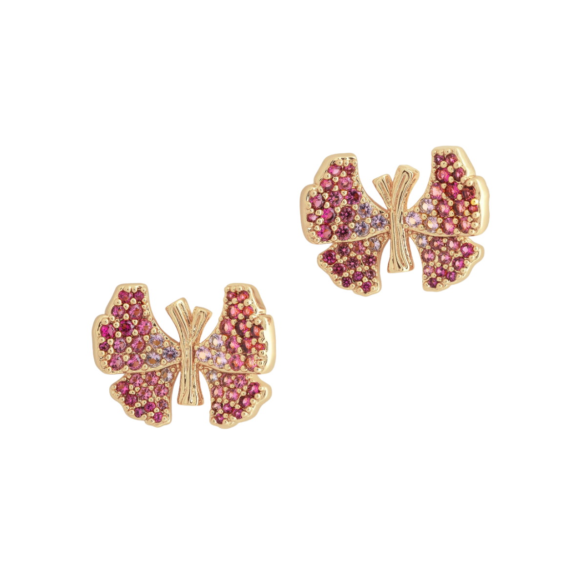 anabel aram butterfly stud pave earrings