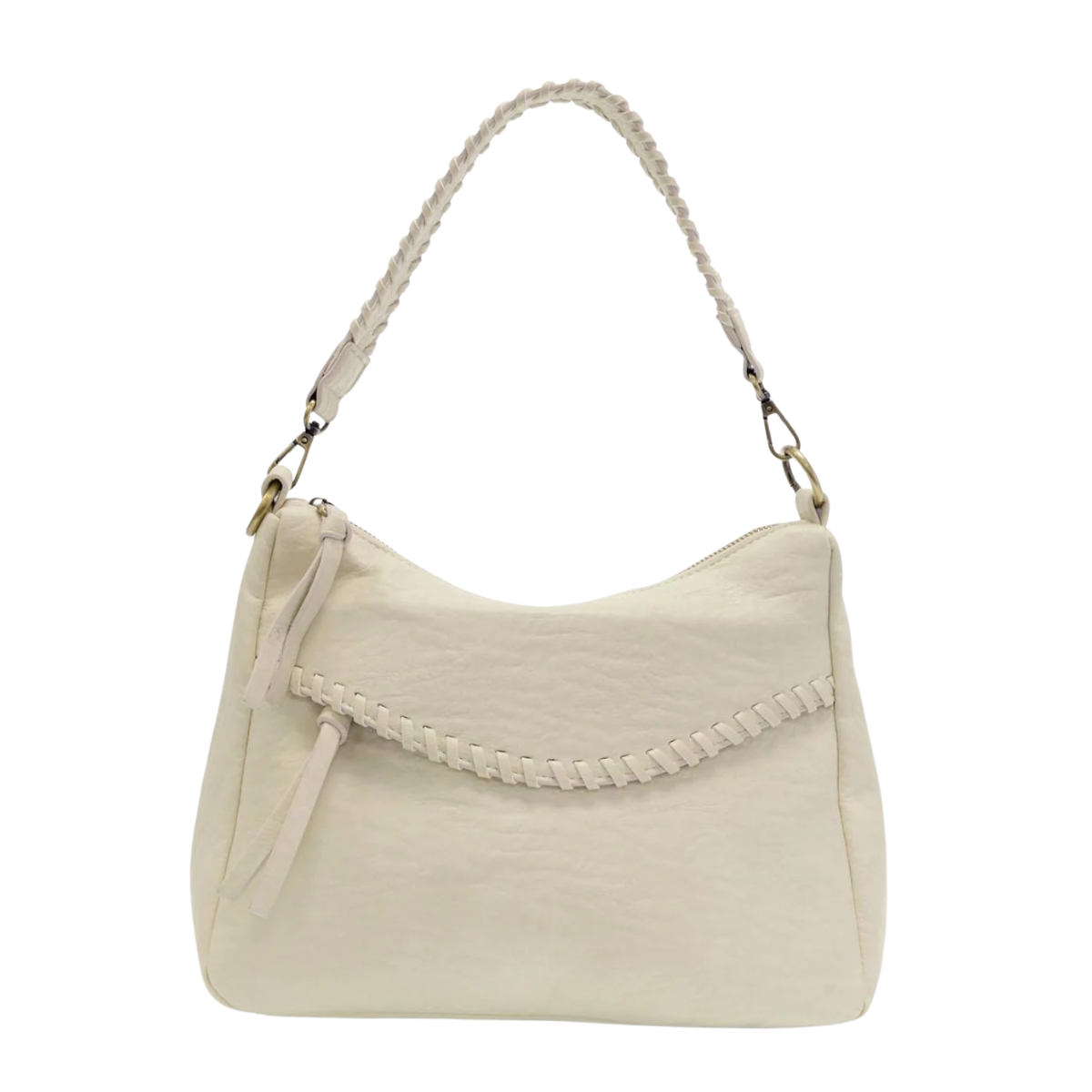 Whipstitch Convertible Cream Color Crossbody