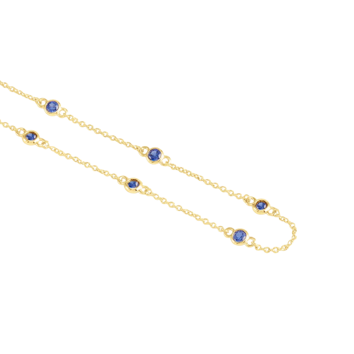 Anabel Aram Celeste Chain With Blue Crystals