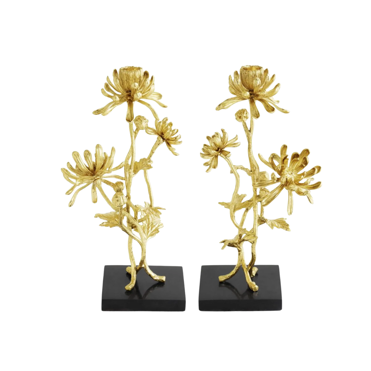 Dahlia Tall Candleholders Set of 2