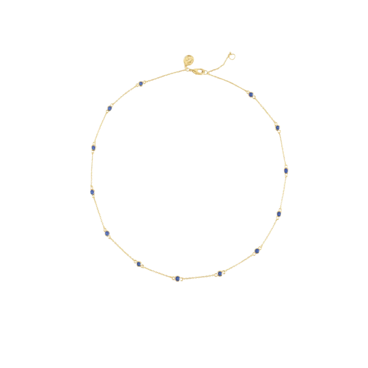 Anabel Aram Celeste Chain With Blue Crystals