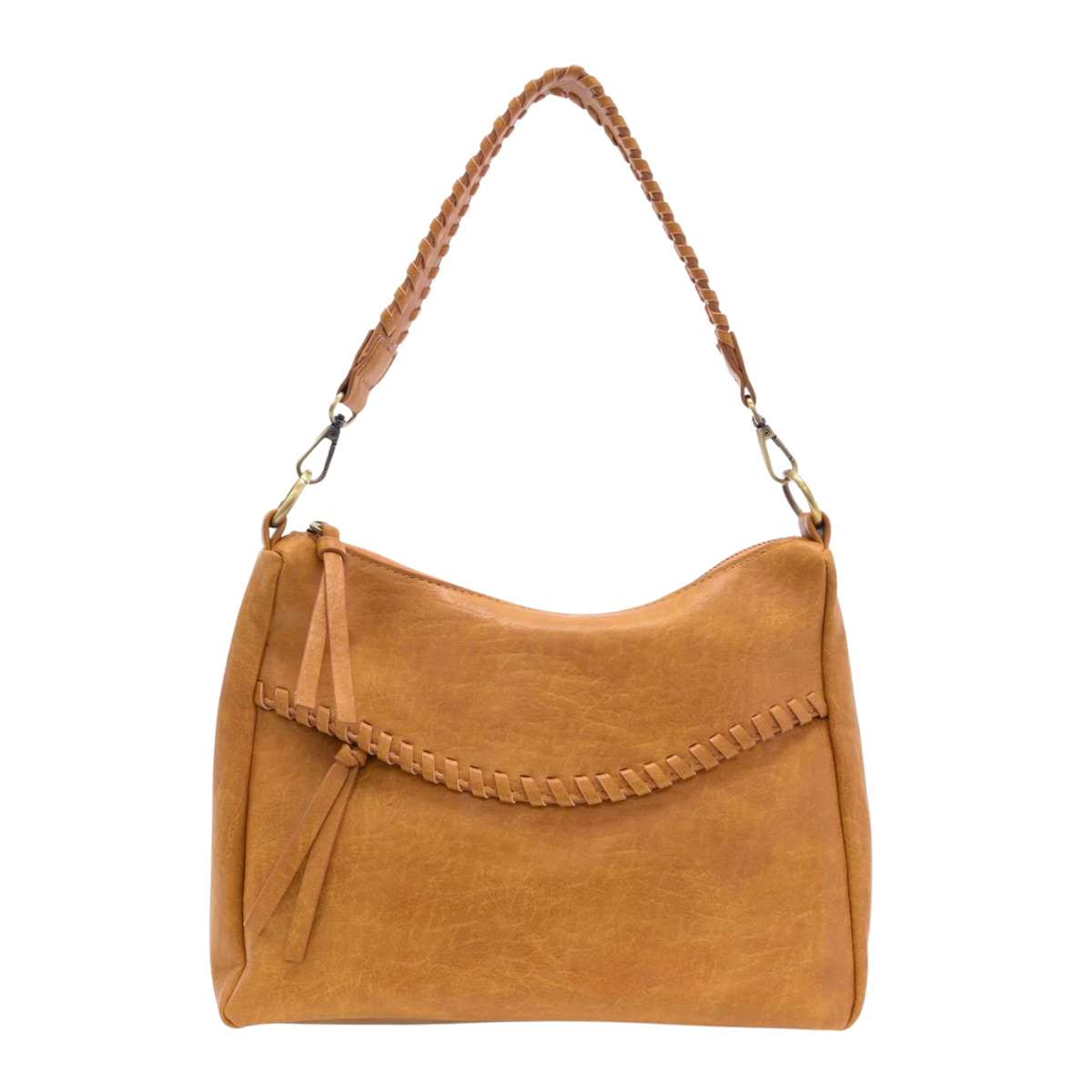 Whipstitch Convertible Whiskey Color. Crossbody