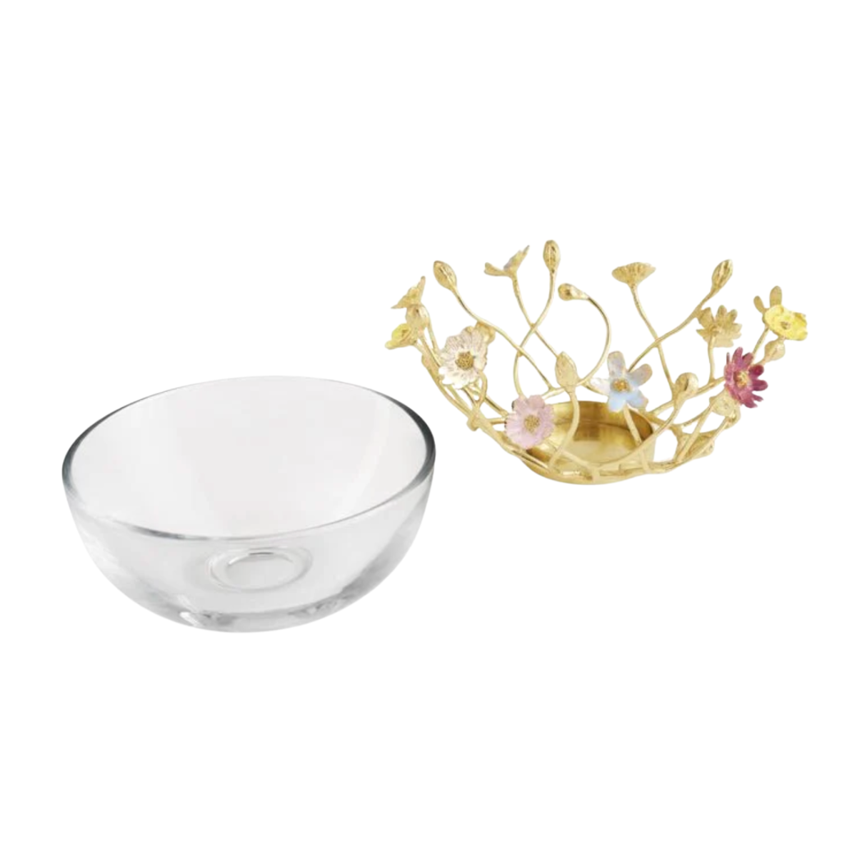 Michael Aram Wildflowers Small Glass Bowl