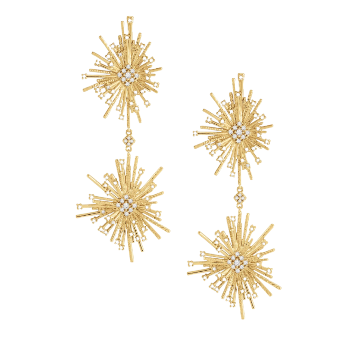Anabel Aram Celeste Drop Gold Earrings