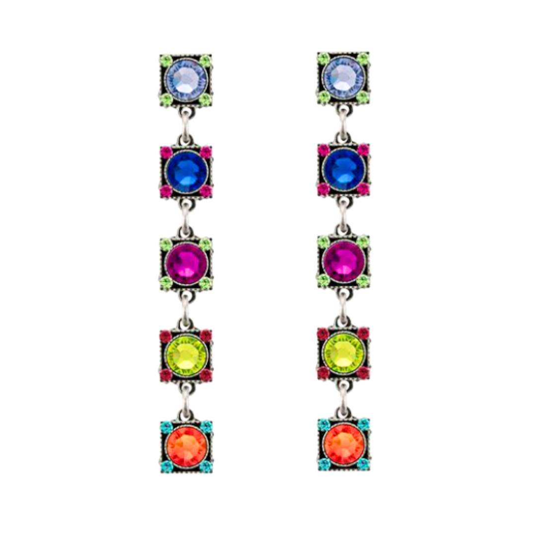 Firefly Rainbow Linear Earrings