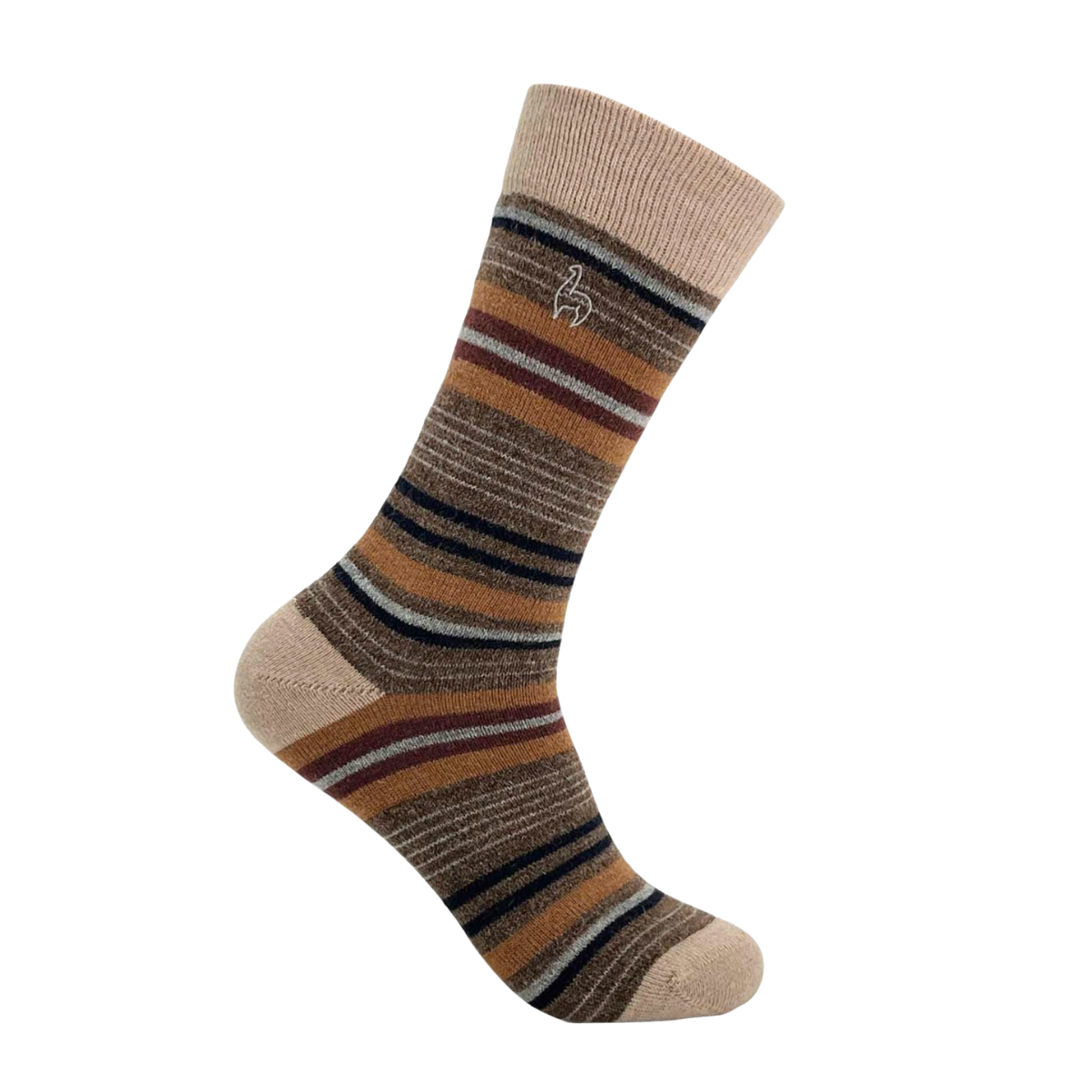 Alpaca Socks - Stripe - Tierra