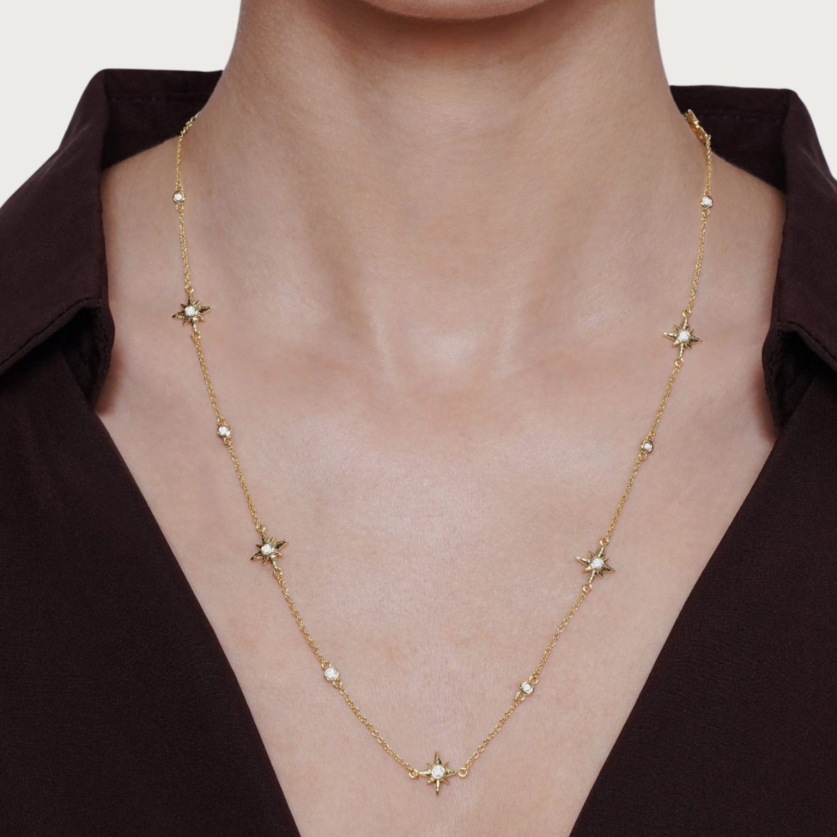 Anabel Aram Celeste Station Long Necklace