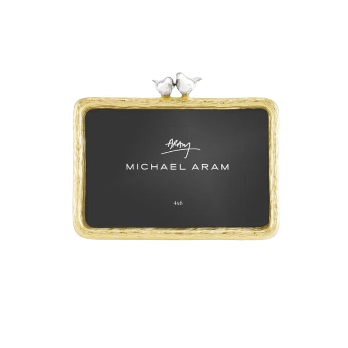 Michael Aram Lovebirds Silver & Gold 4 x 6 Frame