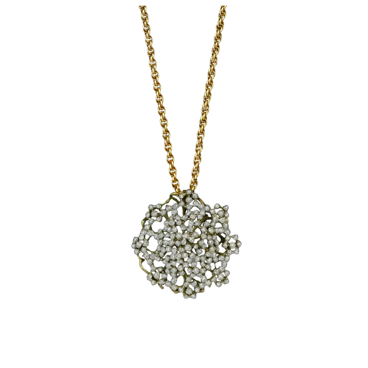 Michael Michaud Queen Anne's Lace Pendant Necklace