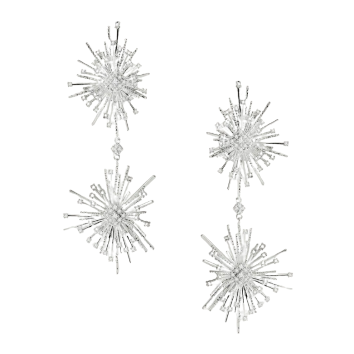 Anabel Aram Celeste Drop Silver Earrings