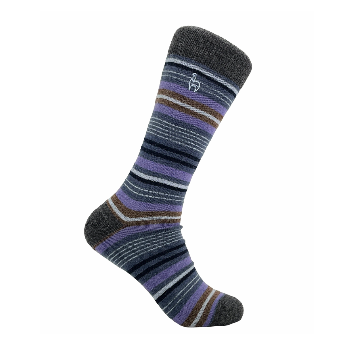 Alpaca Socks - Stripe - Dahlia