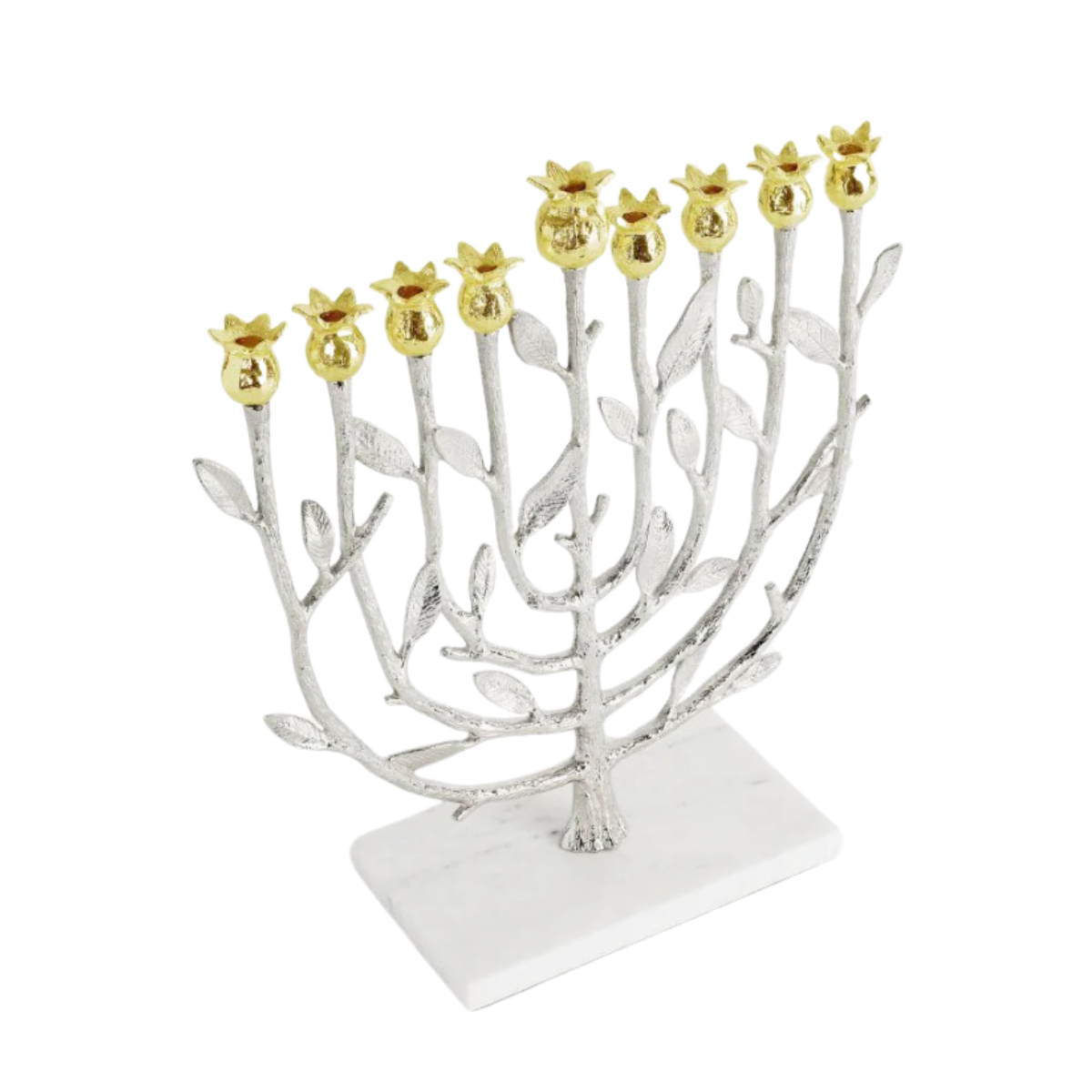 Michael Aram Pomegranate Silver & Gold Menorah