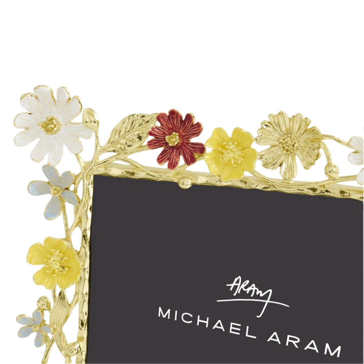 Michael Aram Wildflowers 5 x 7 Picture Frame closeup