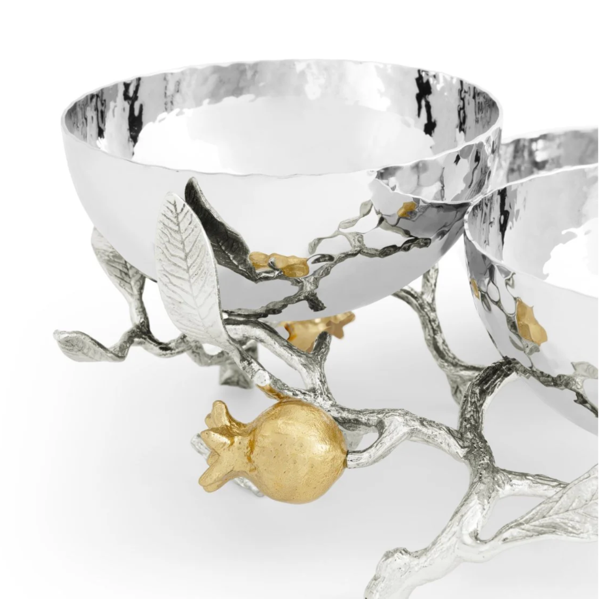 Pomegranate Silver & Gold Triple Bowl b.png