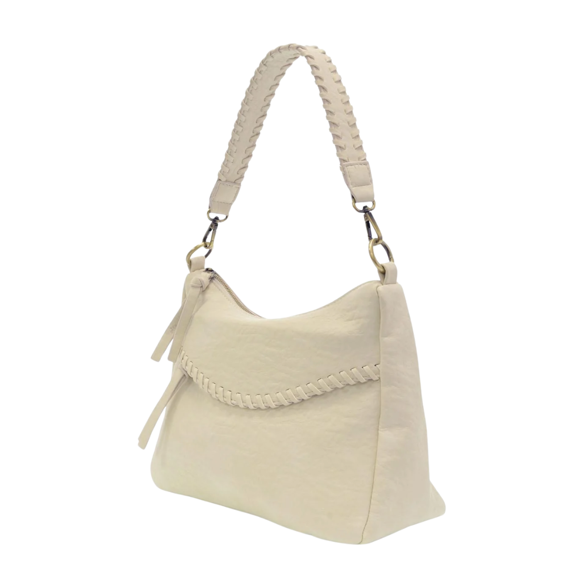 Whipstitch Convertible Cream Color Crossbody