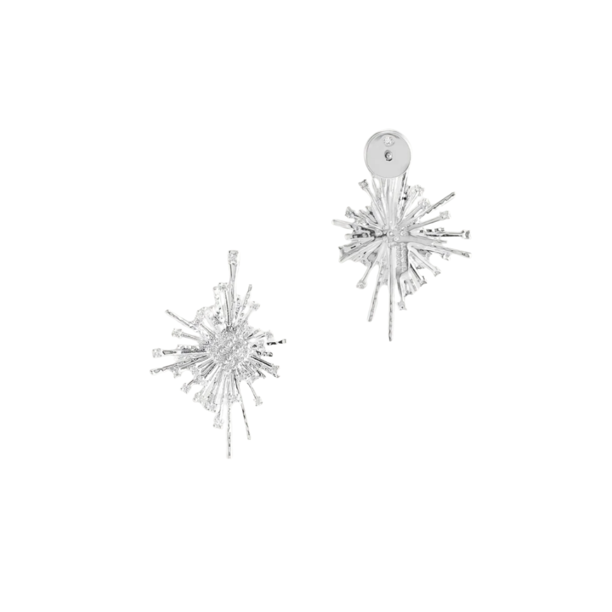 Anabel Aram Silver Celeste Statement Earrings