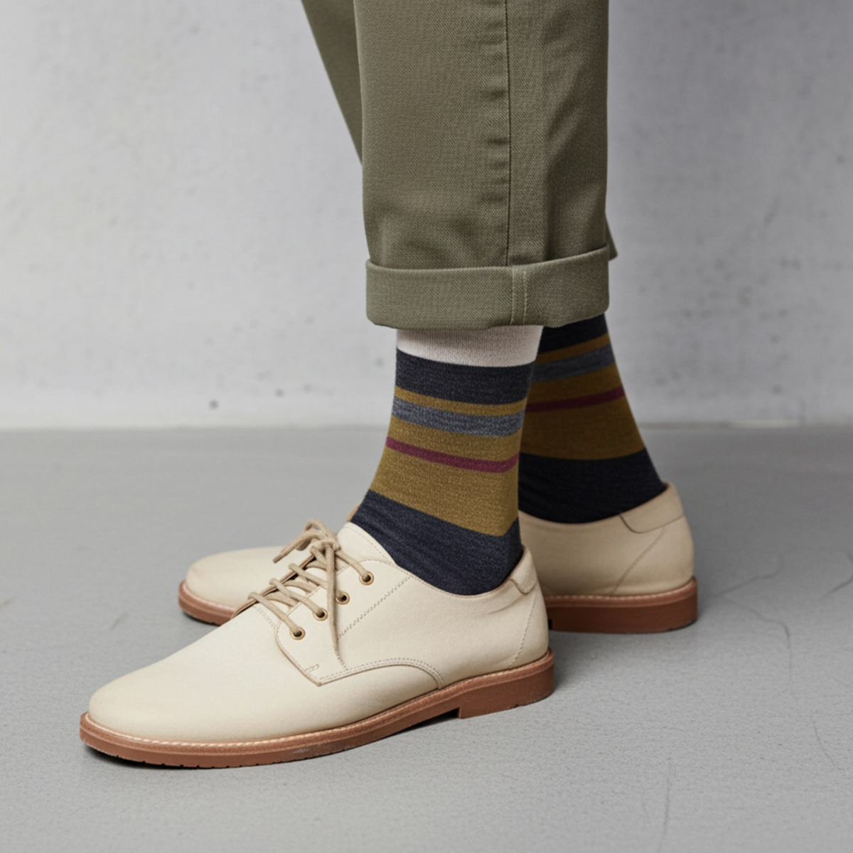 Alpaca Socks - Linea - Plum Men Socks