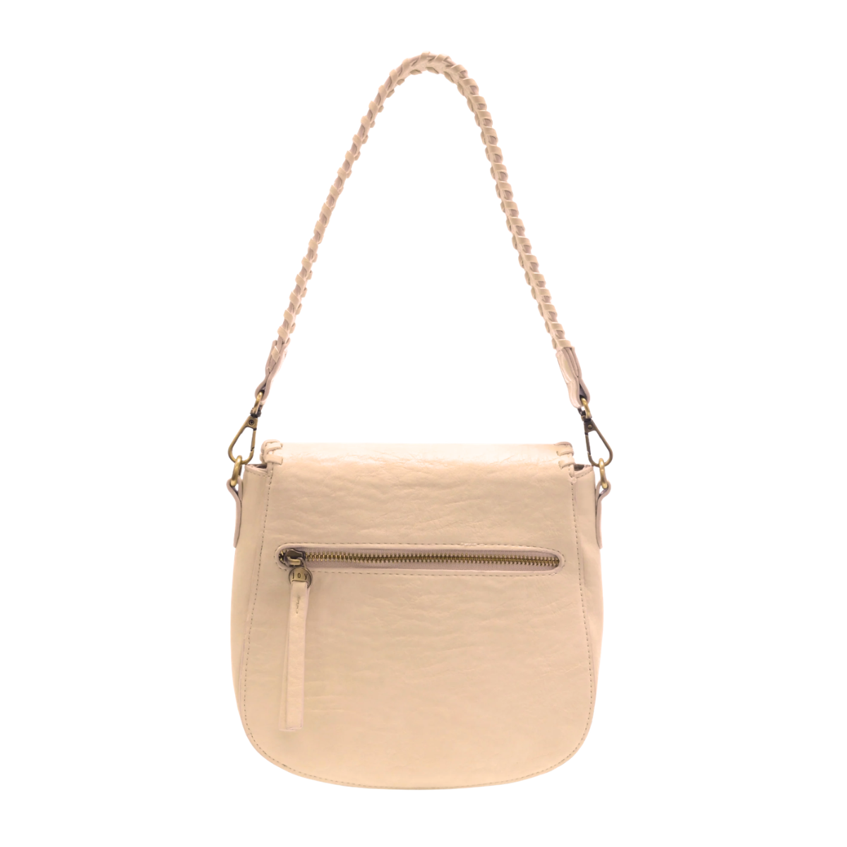 Whipstitch Saddle Convertible Sand Color Crossbody
