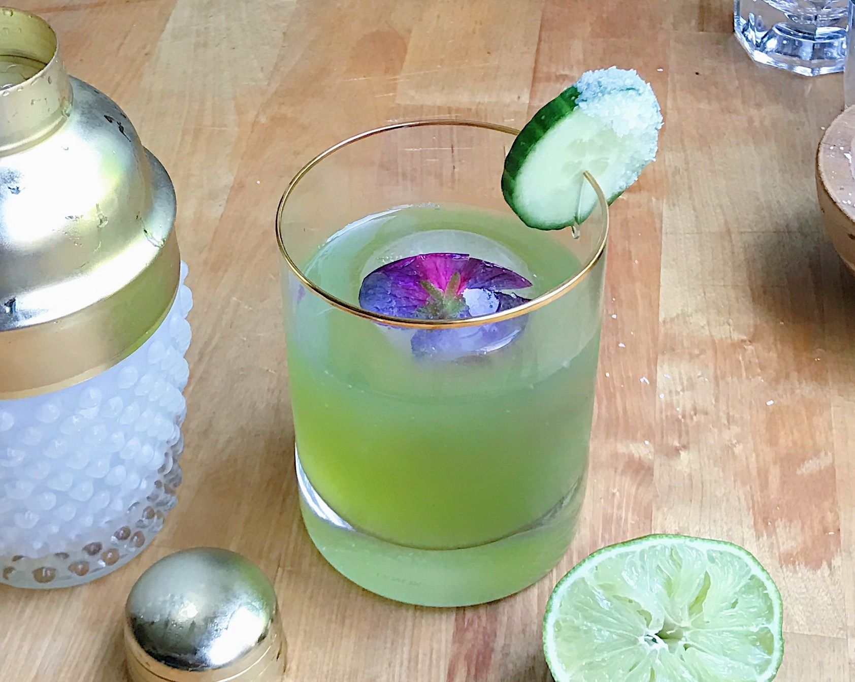 Honey + Cucumber Margarita