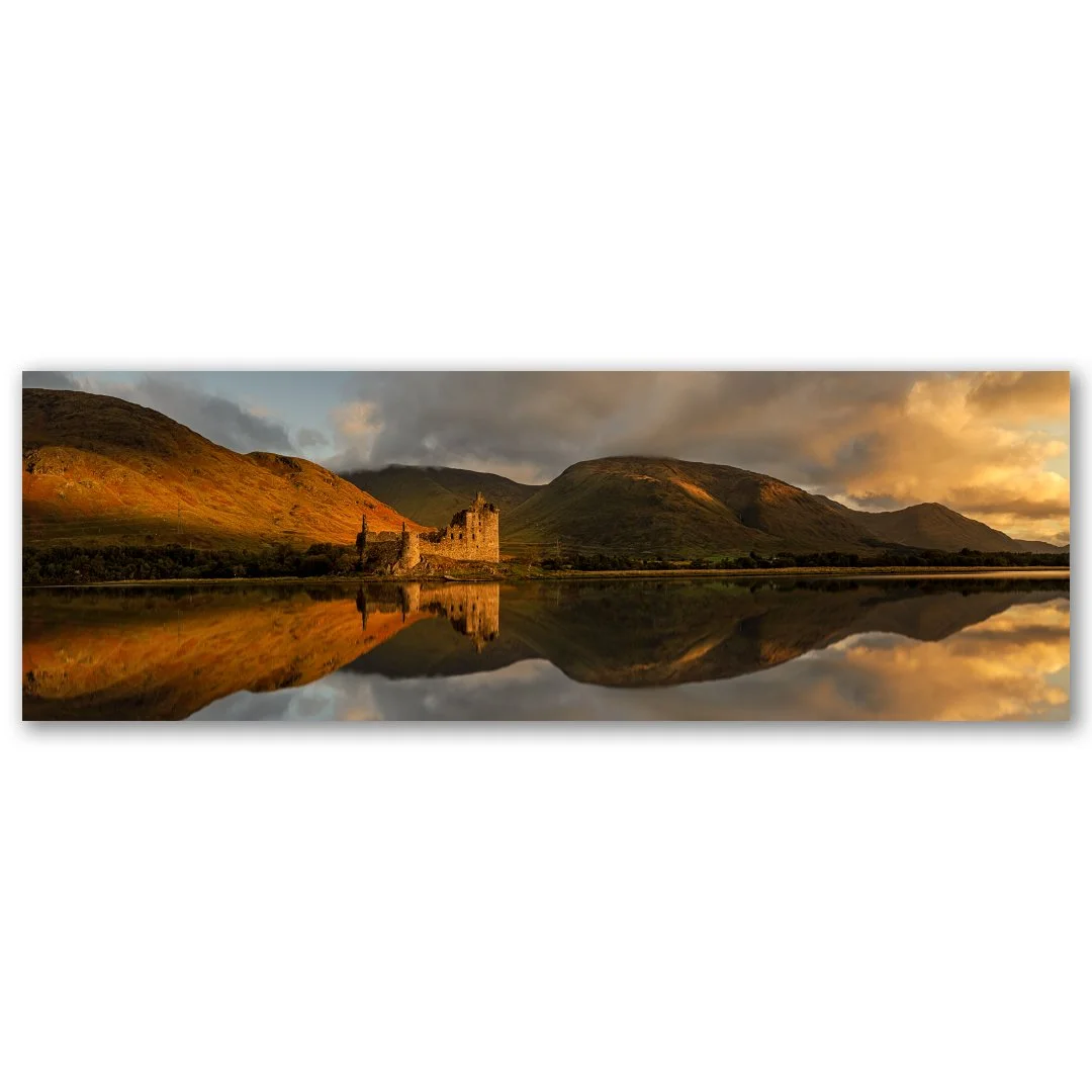 Castle Kilchurn Sunrise - So at what I think was probably my 6th attempt I have finally managed to get an image that I'm relatively happy with! Ideally I'd like a bit more light on the mountains on the right and some lovely mist on the water, but you