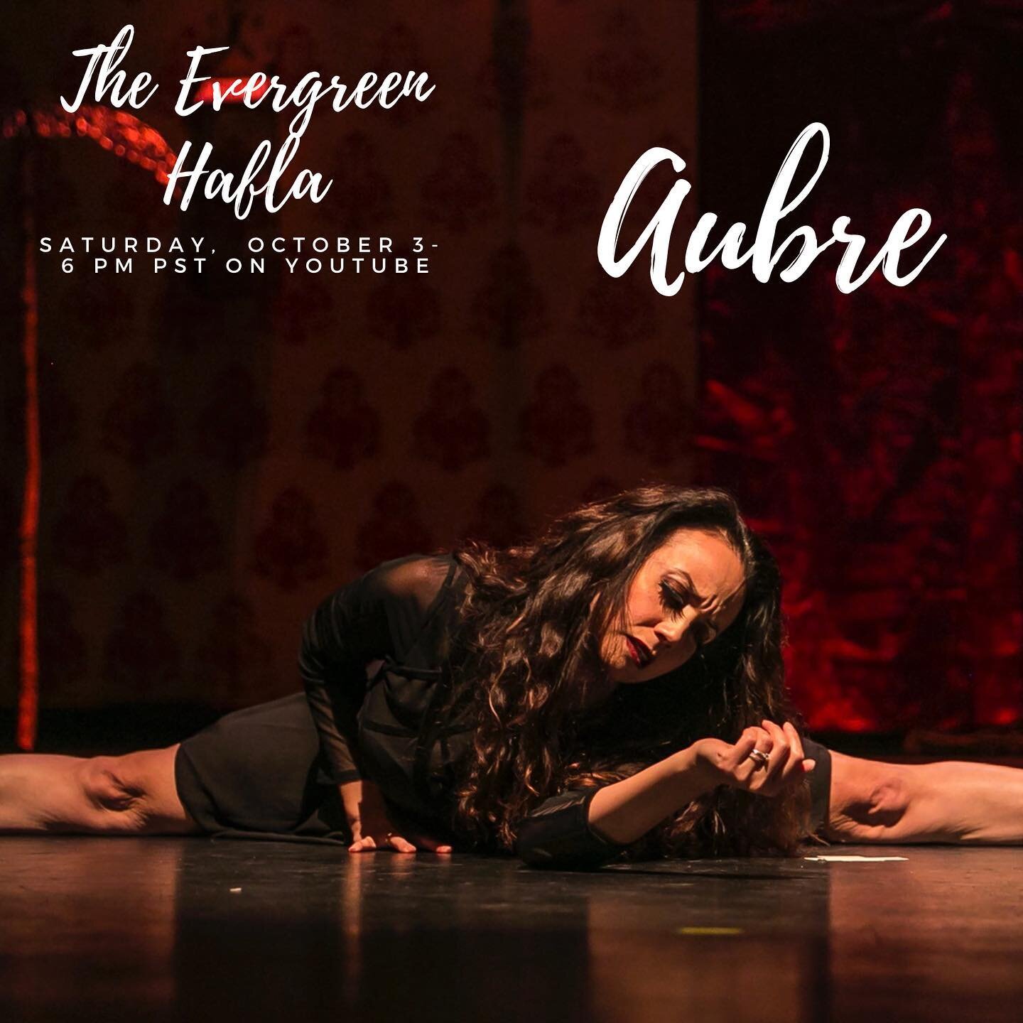 And last but not least, the always creative @aubrehill!  Join us this Saturday at 6 pm PST on YouTube for the show.  #evergreenhafla #transnationaldance #danceshow