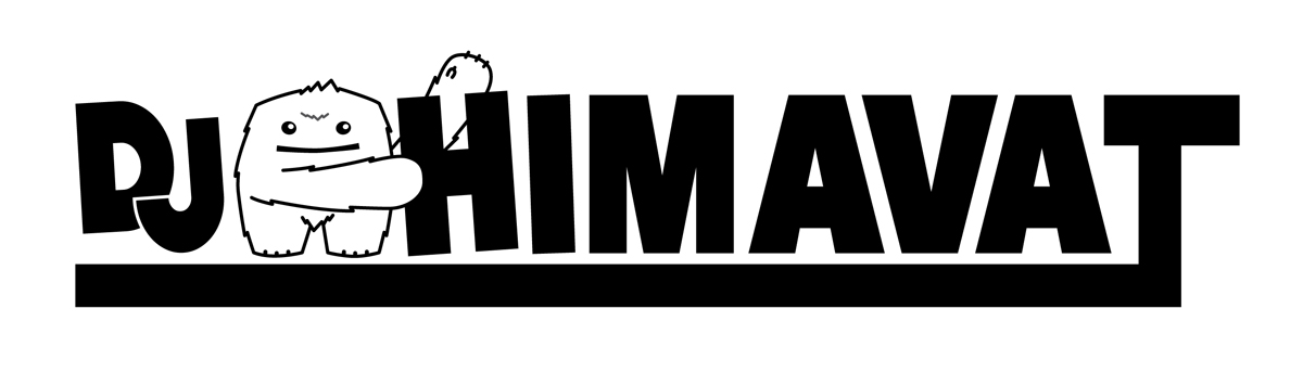 DJ HIMAVAT Logo - Black