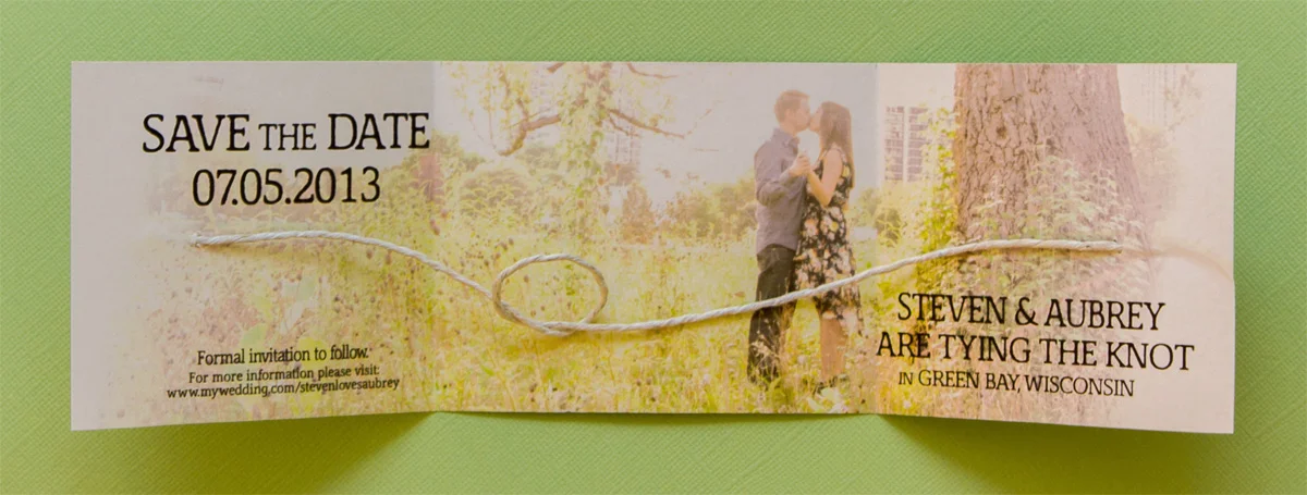 Winters' Wedding Save-the-Date // Tying the Knot Design