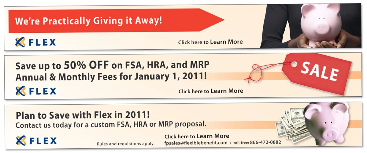 Three Part Animated Banner Ad // Flex Pricing Promotion 
