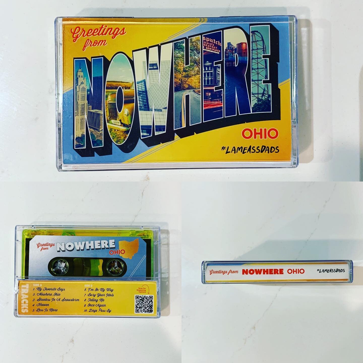 LADs cassette design! Cassette are cool&hellip;again! 🤩
:
:
:
#lunalilydesigns #graphicdesign #punk #cassettetapes #cassette #lameassdads #punkrock #ohio #nowhereohio