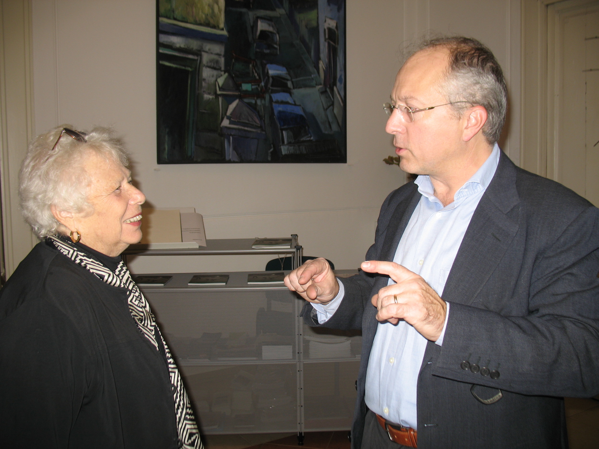 Naomi Rosenblum with Director of the CMC, Camillo Fornasieri