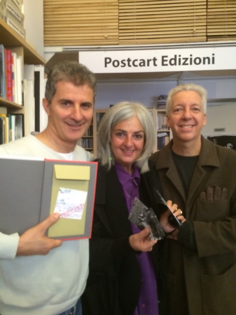 At office of Claudio Corrivetti's Poscart Edizione, Rome, November 21, 2014