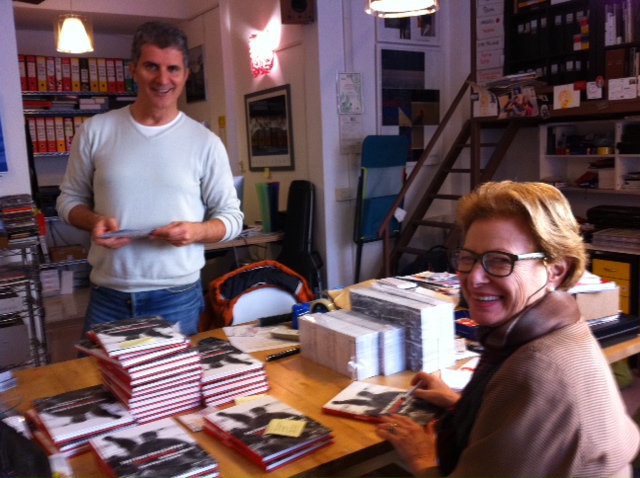 At office of Claudio Corrivetti's Poscart Edizione, Rome, November 21, 2014
