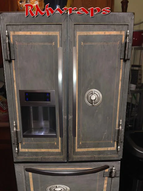 Vintage safe refrigerator wrap