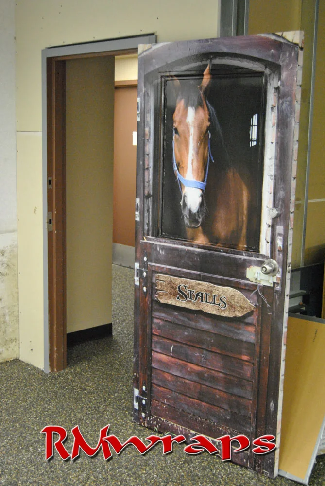 Horse Stall door wrap