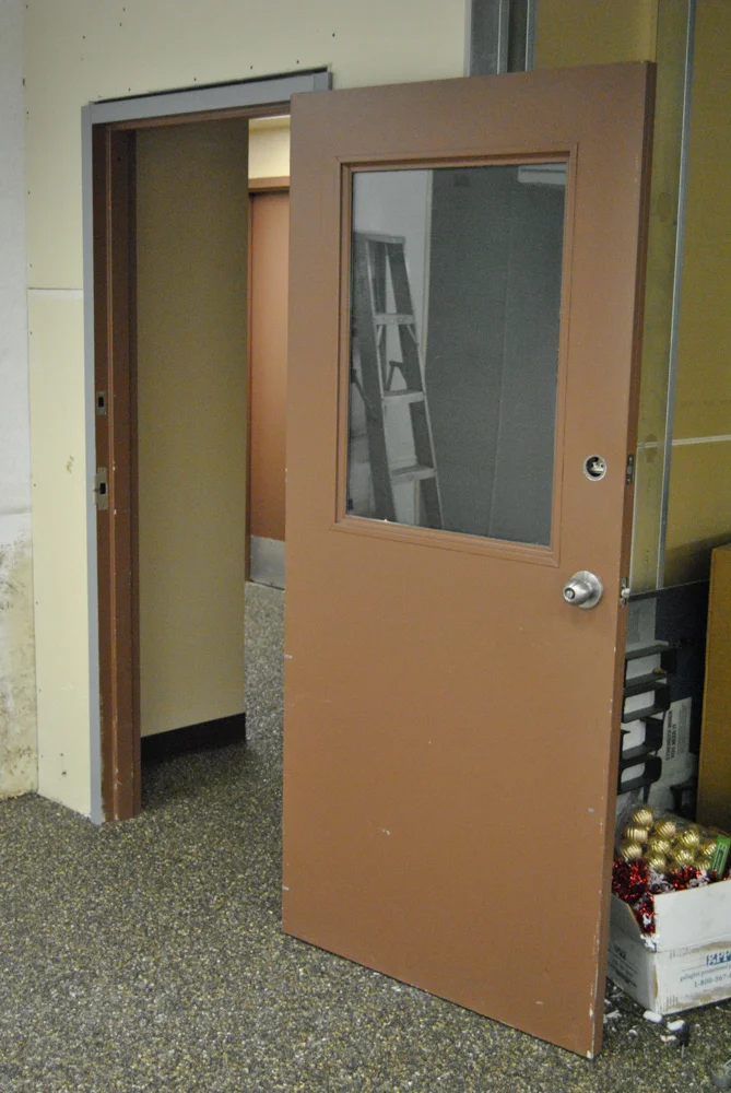 Before Horse Stall door wrap