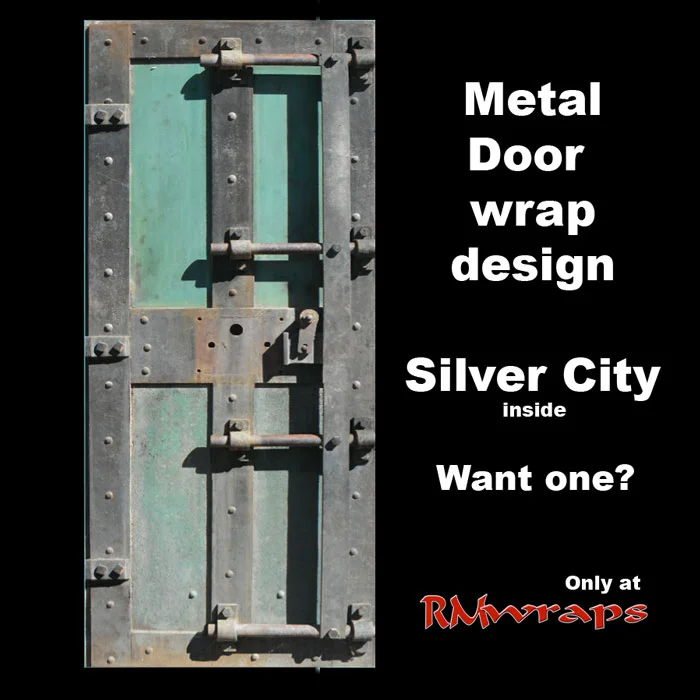 Old inside Metal Door wrap design